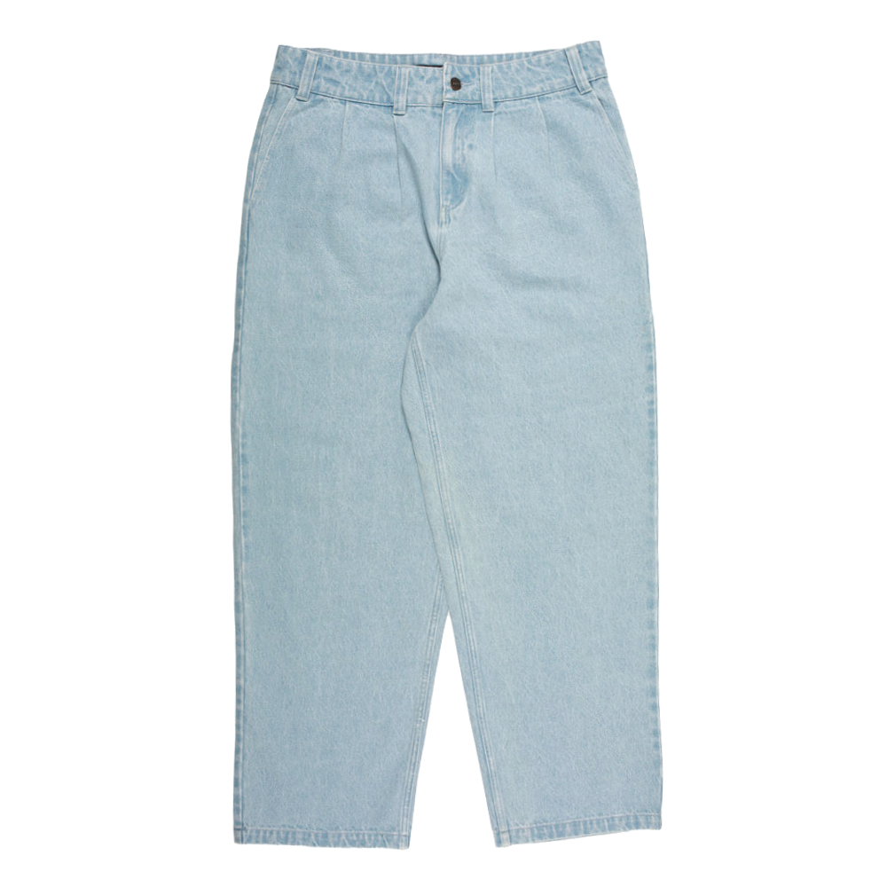 Theories BELVEDERE PLEATED DENIM TROUSERS Lightwash Blue