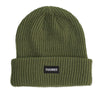 Theories STAMP LABEL Rib Knit Beanie Sage Front