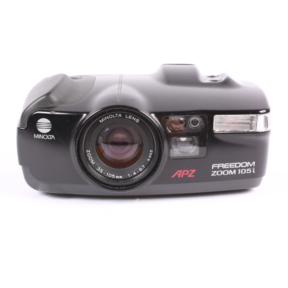 Vintage Minolta Freedom Zoom 105i 35mm Point & Shoot Film Camera