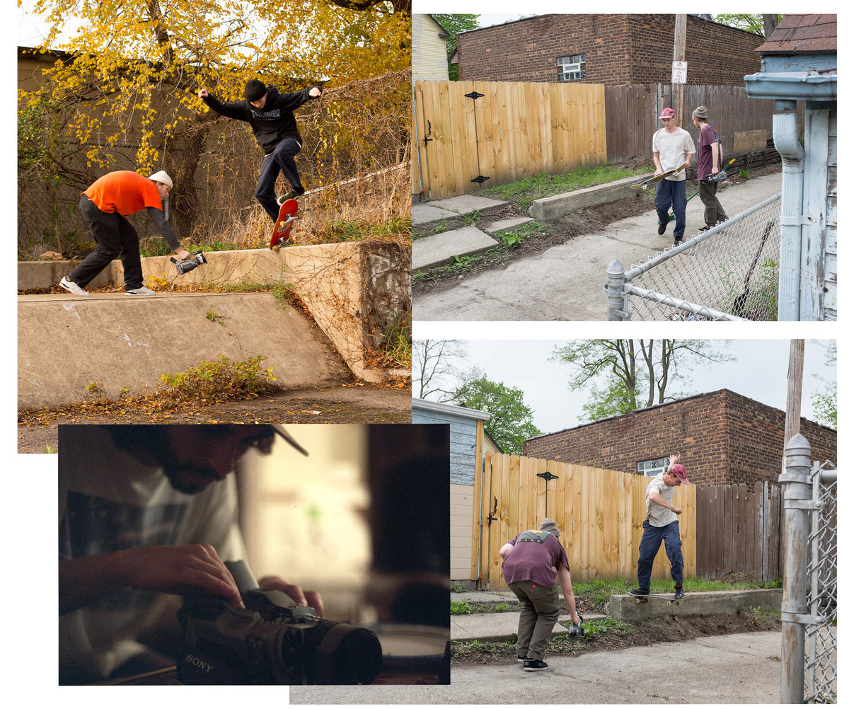 Filming for Cleveland Skate Video "Due$ Paid" with Jesse Braun