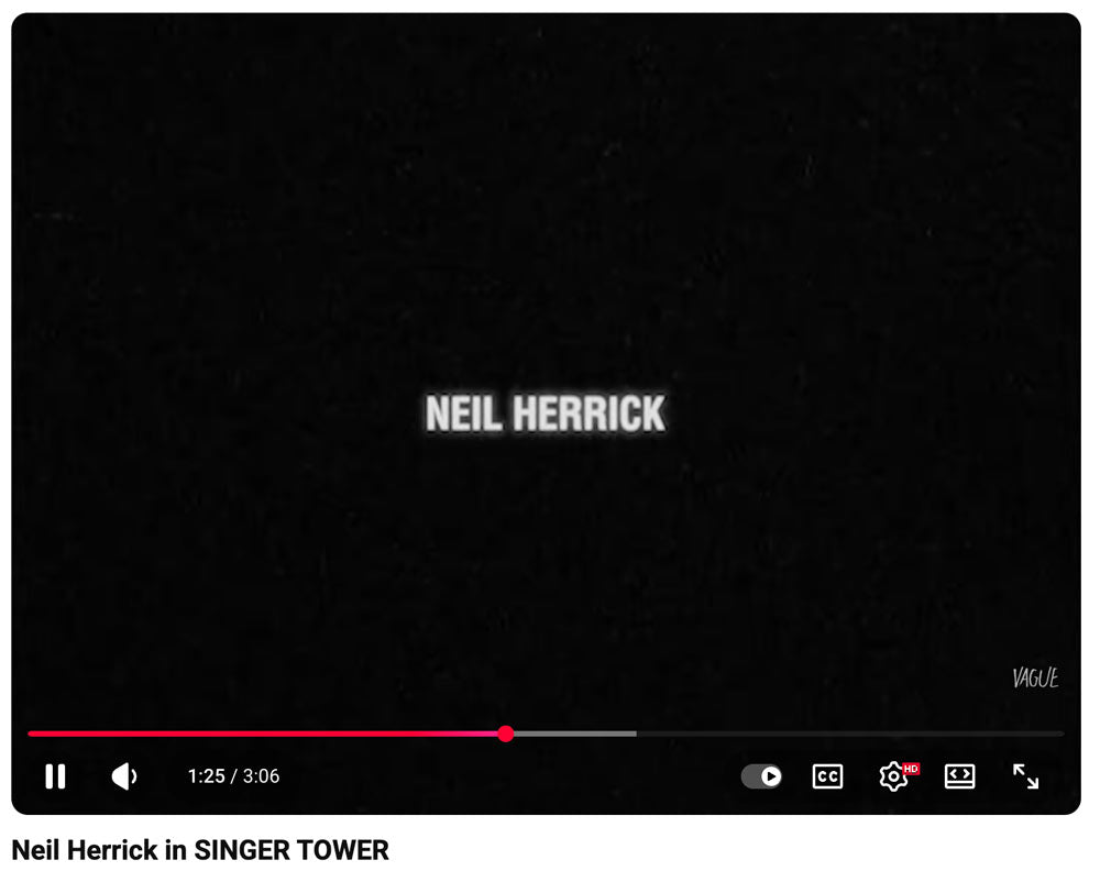 Neil Herrick in "Singer Tower"