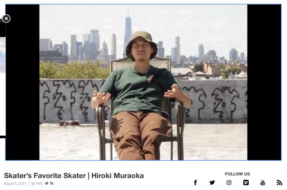 Hiroki Muraoka "Skater's Favorite Skater"