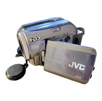 Vintage JVC Everio GZ-MG20U 20GB HDD Mini Video Camera Bundle Works