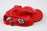 Vintage Budweiser Flame Pattern Strapback Hat Cap Red