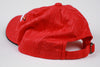 Vintage Budweiser Flame Pattern Strapback Hat Cap Red