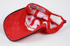 Vintage Budweiser Flame Pattern Strapback Hat Cap Red