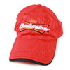 Vintage Budweiser Flame Pattern Strapback Hat Cap Red