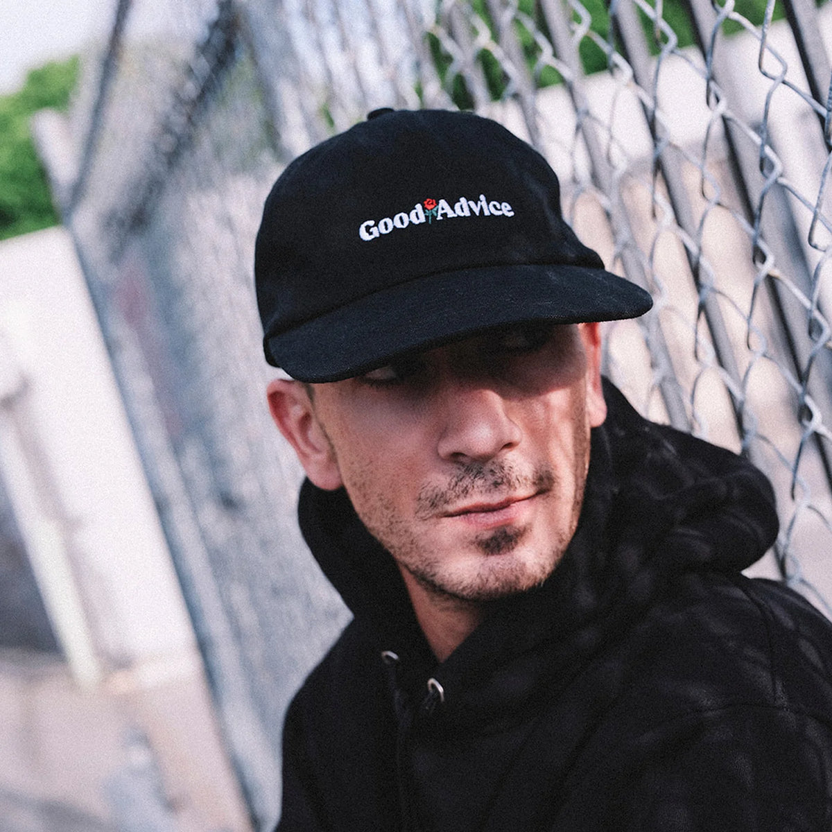 Good Advice Chat Line Snapback Hat Black