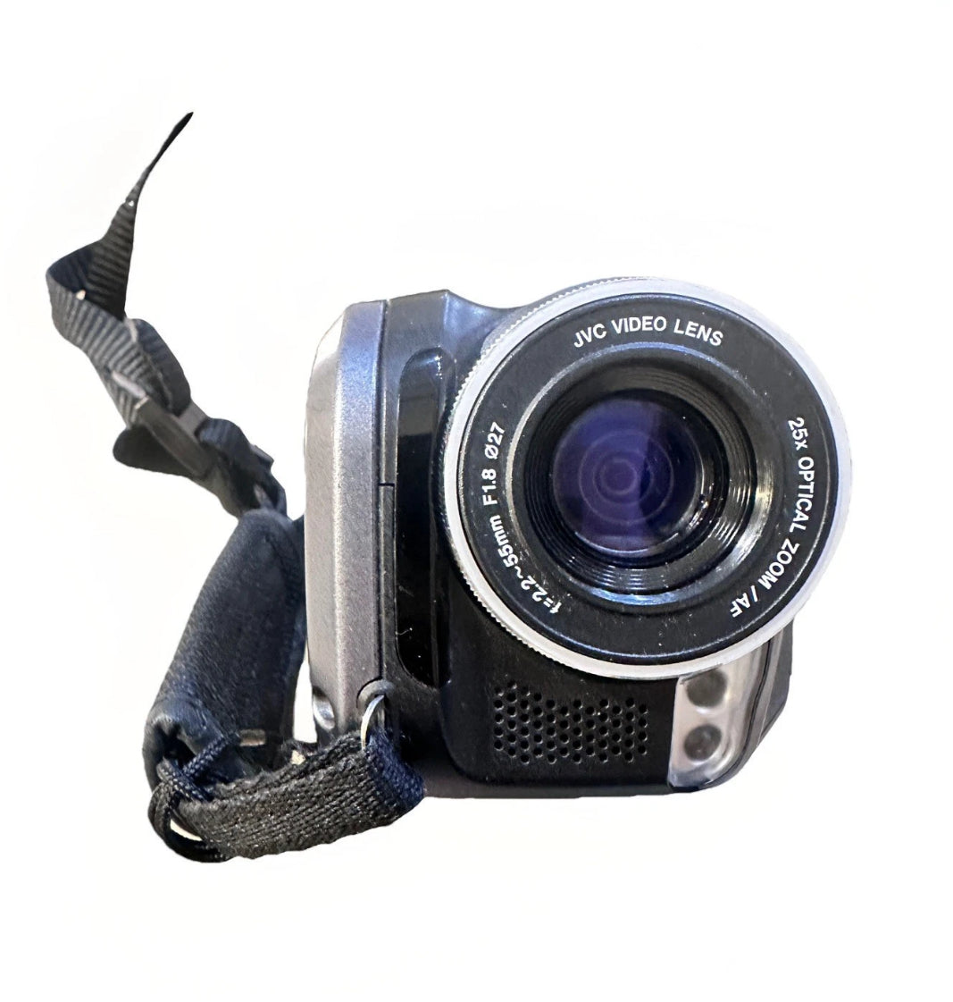 Vintage JVC Everio GZ-MG20U 20GB HDD Mini Video Camera Bundle Works