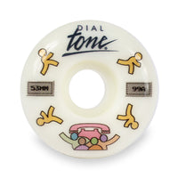Dial Tone Wheel Co. AOL TEAM WHEELS 53mm Conical 99A FRONT