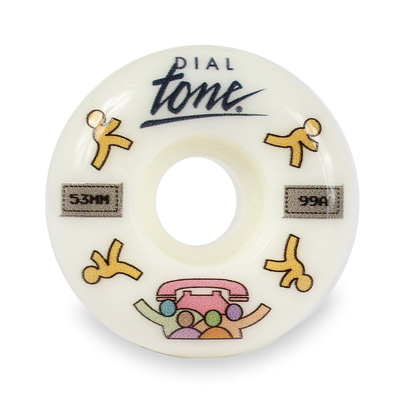 Dial Tone Wheel Co. AOL TEAM WHEELS 53mm Conical 99A FRONT