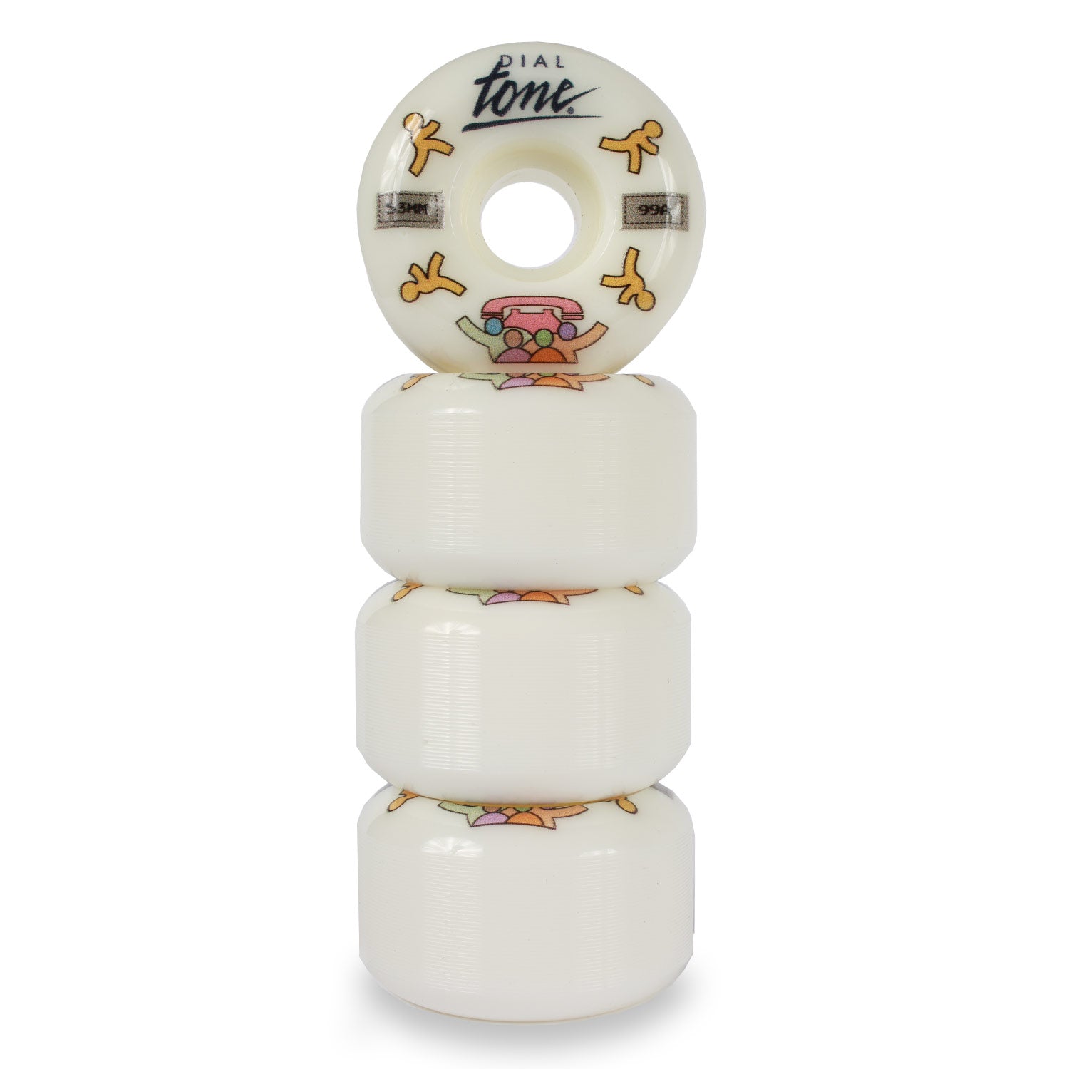 Dial Tone Wheel Co. AOL TEAM WHEELS 53mm Conical 99A STACK