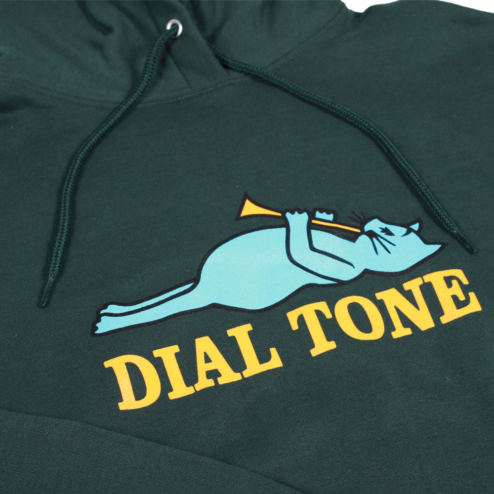 Dial Tone Wheel Co. BLUE CAT Hoodie Forest Detail