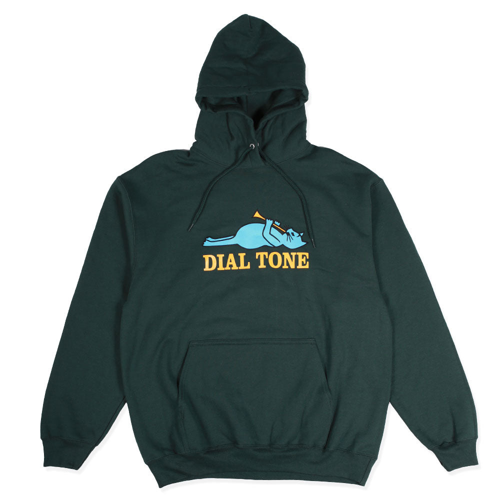 Dial Tone Wheel Co. BLUE CAT Hoodie Forest Front