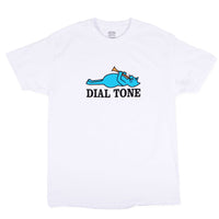 Dial Tone Wheel Co BLUE CAT Tee White Front