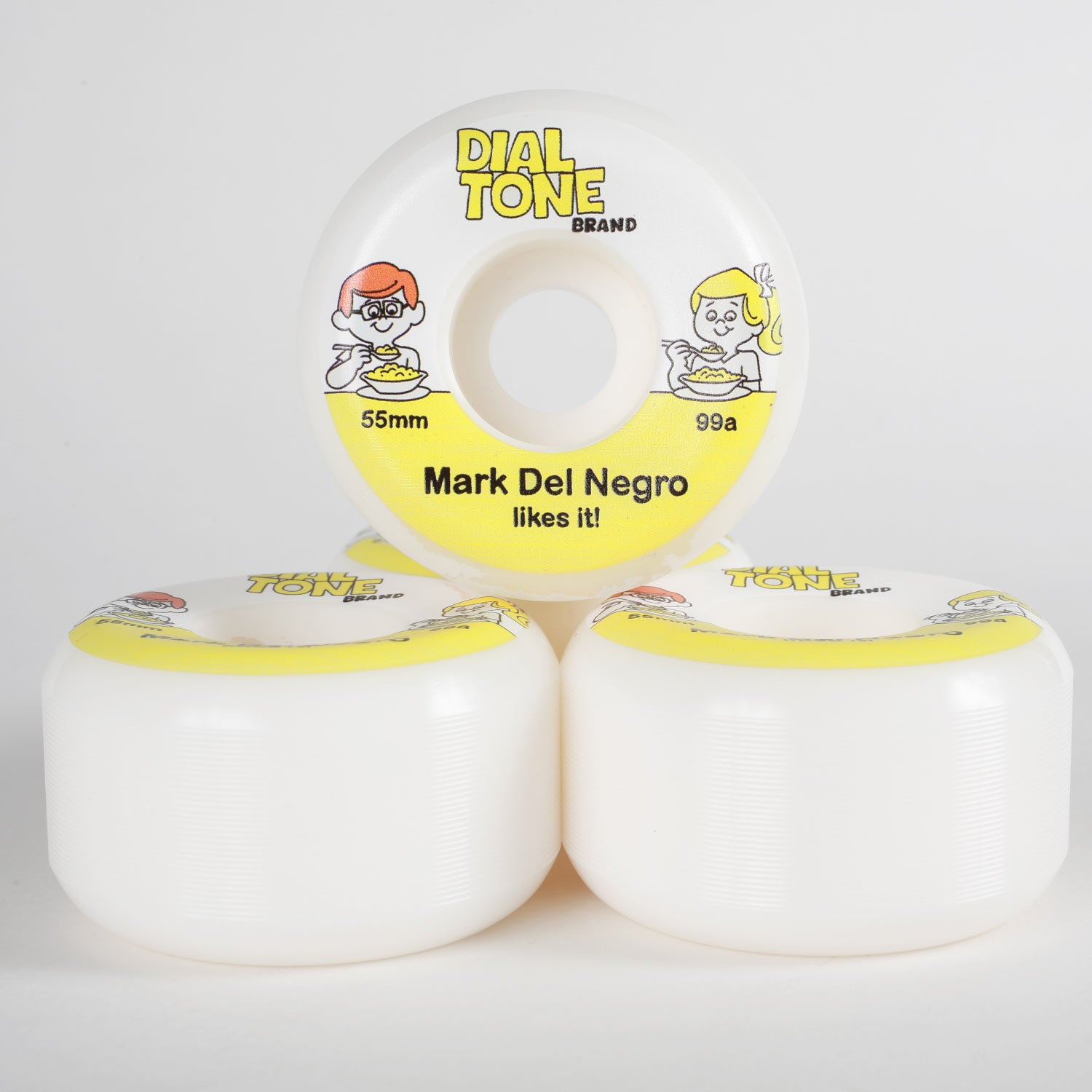 Dial Tone Wheel Co. Mark Del Negro Ginger Grahams Conical 99A 55mm Wheels