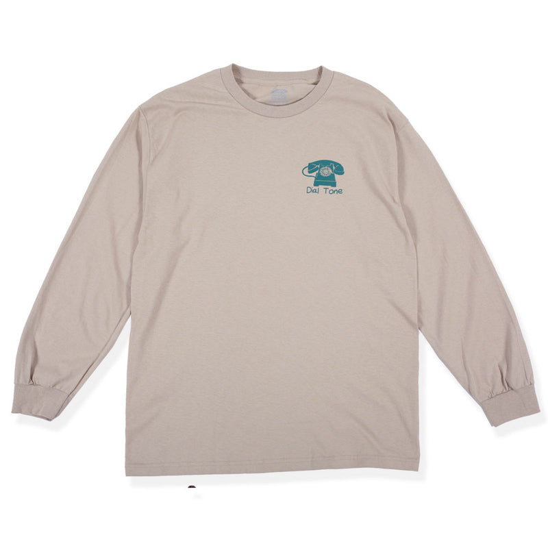 Dial Tone Wheel Co STAY CONNECTED Longsleeve Tee Sand Front