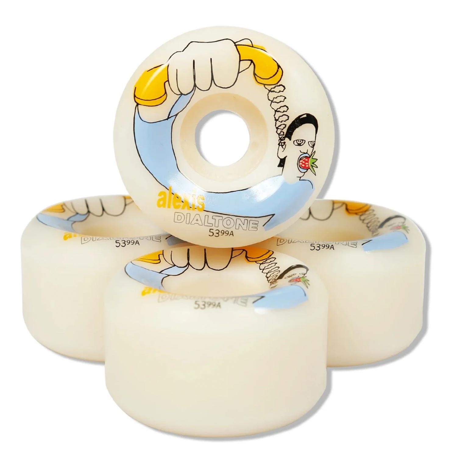 Dial Tone Wheel Co. SABLONE Strawberry Wheels 53mm Conical