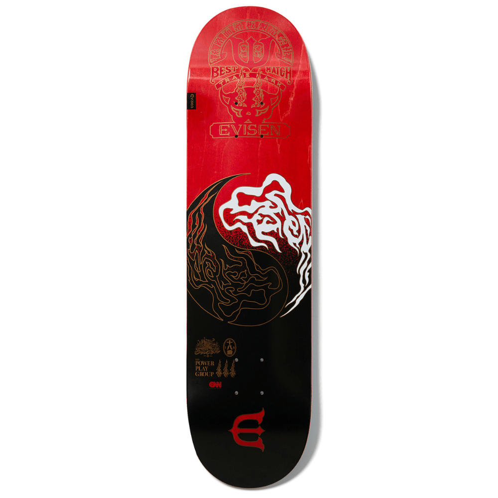 Evisen Skateboards Yin-Yang Fire Skateboard Deck