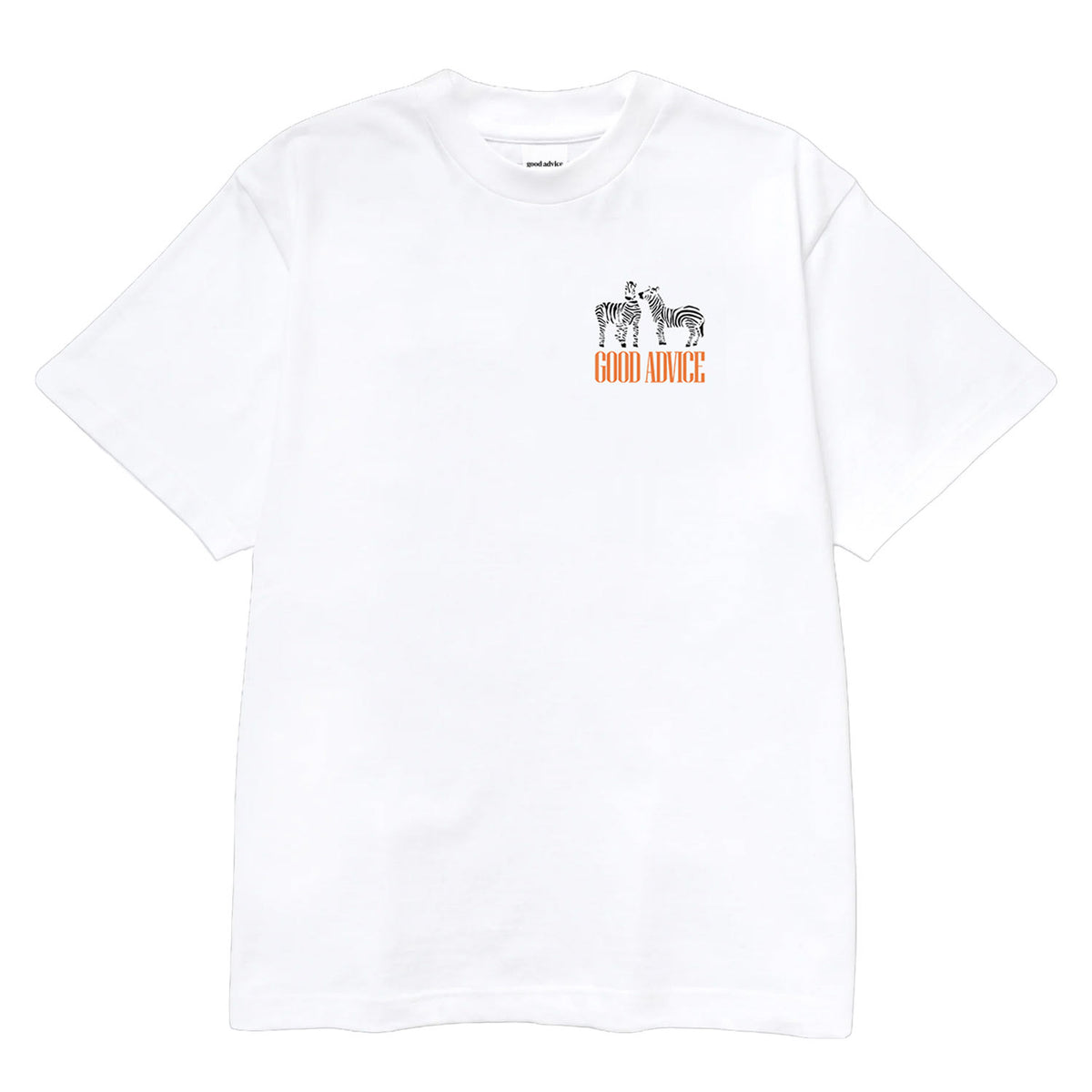 Good Advice Zebra Tee White