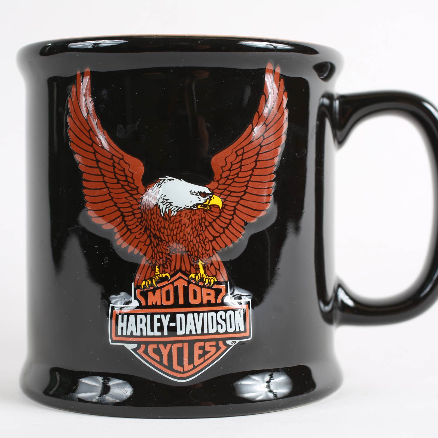 Vintage Harley Davidson Raised Eagle Coffee Mug
