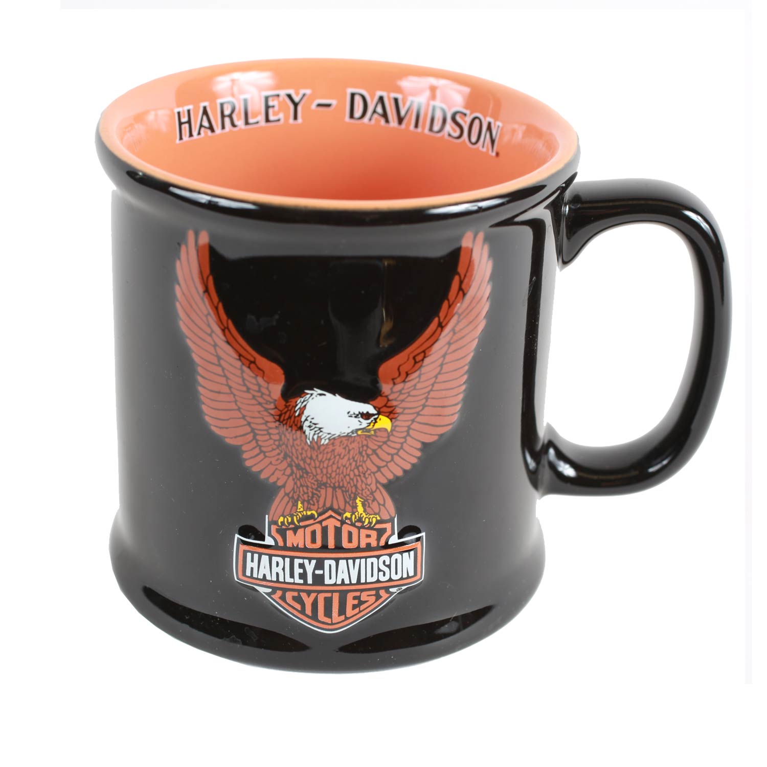 Vintage Harley Davidson Raised Eagle Coffee Mug
