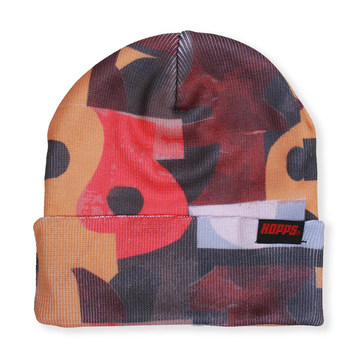 Hopps Skateboards Abstraction Knit Beanie Multi
