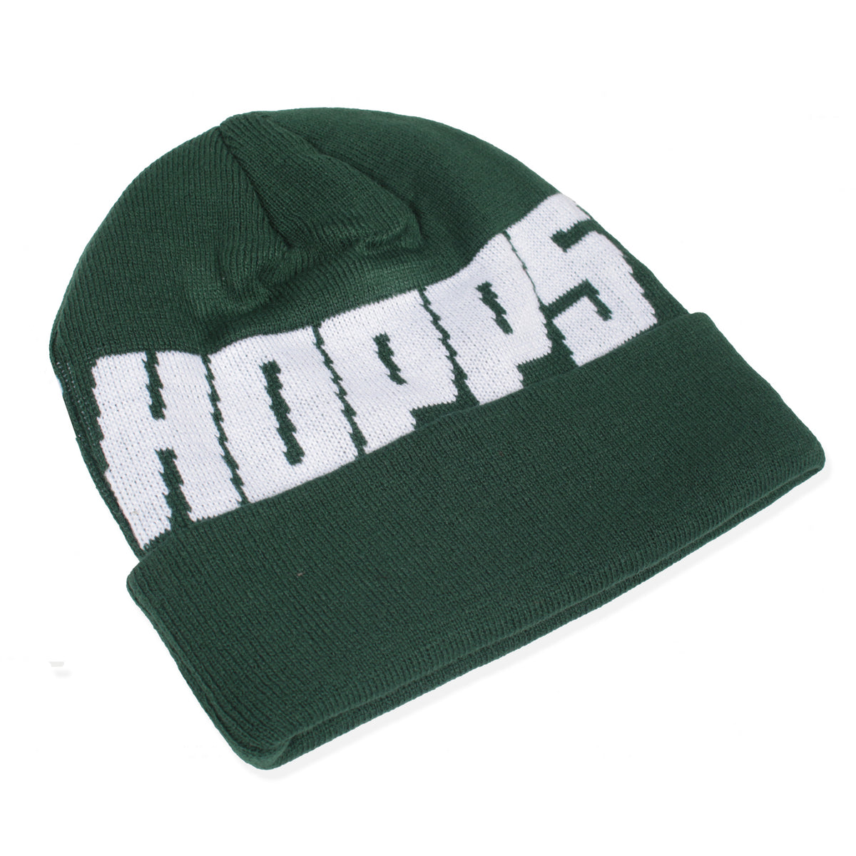 Hopps Skateboards Big Hopps Knitted Beanie Hunter Green/White Front