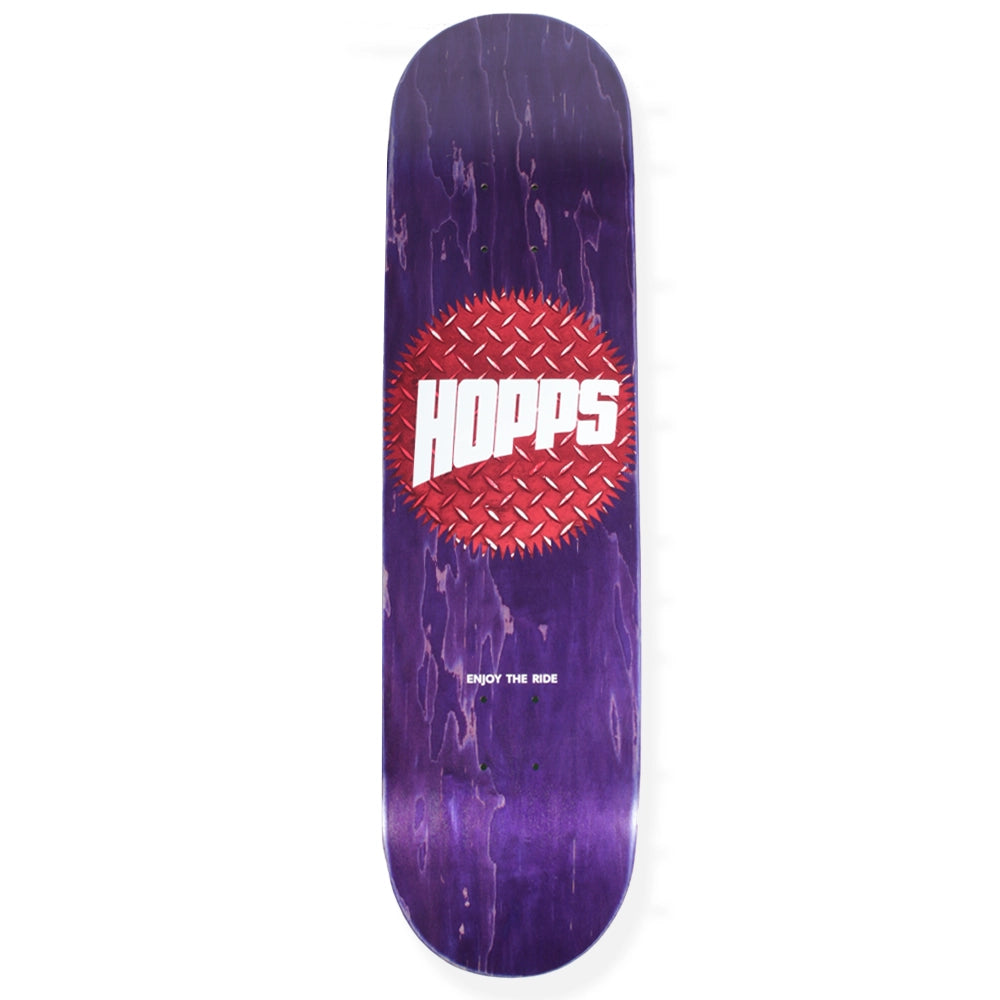 Hopps Skateboards HOPPS SUN DIAMOND PLATE DECK FRONT