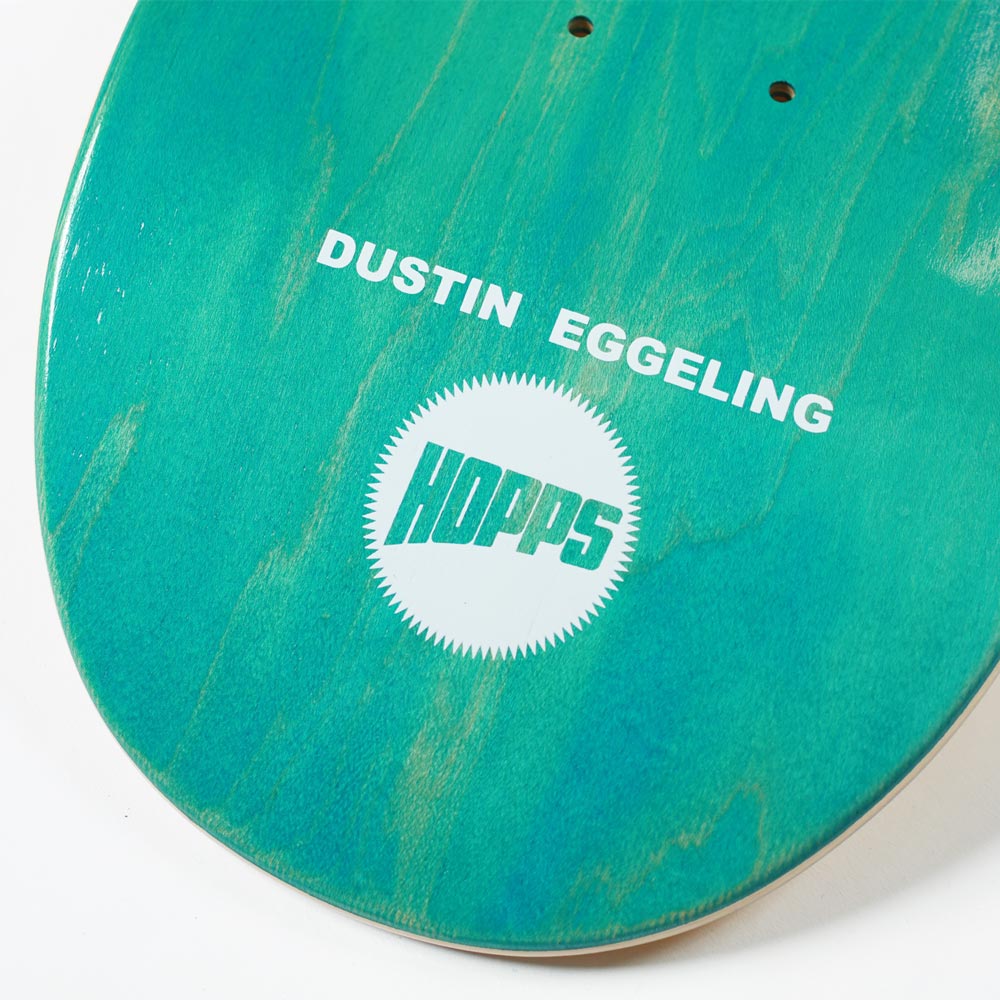 Hopps Skateboards Jennifer Traub Artist Series Eggeling Skateboard Deck Tail Detail