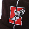 Hopps Skateboards H WINGED STRIPED SNAPBACK BLACK DETAIL