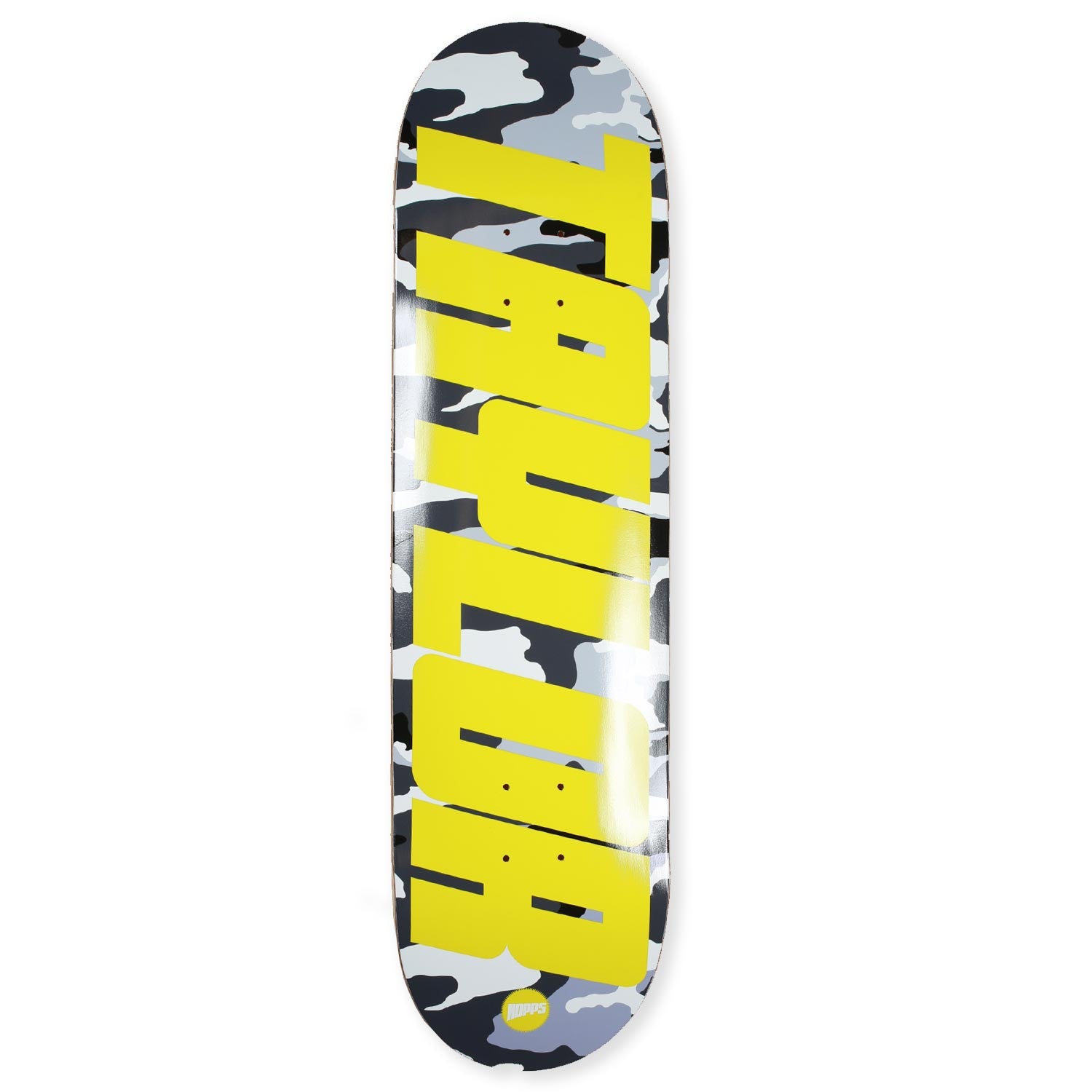 Hopps Skateboards Kevin Taylor Snow Camo Full Dip Skateboard Deck