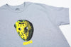 Hopps Skateboards Battle Mask Tee Heather Grey FRONT FLAT