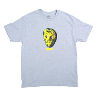 Hopps Skateboards Battle Mask Tee Heather Grey FRONT