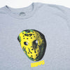 Hopps Skateboards Battle Mask Tee Heather Grey FRONT DETAIL