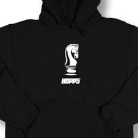 Hopps Skateboards Chess Kapuzenpullover Schwarz VORBESTELLUNG