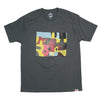 Hopps Skateboards Abstraction Cruising Tee Graphite