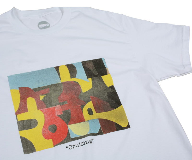 Hopps Skateboards Abstraction Cruising Tee White