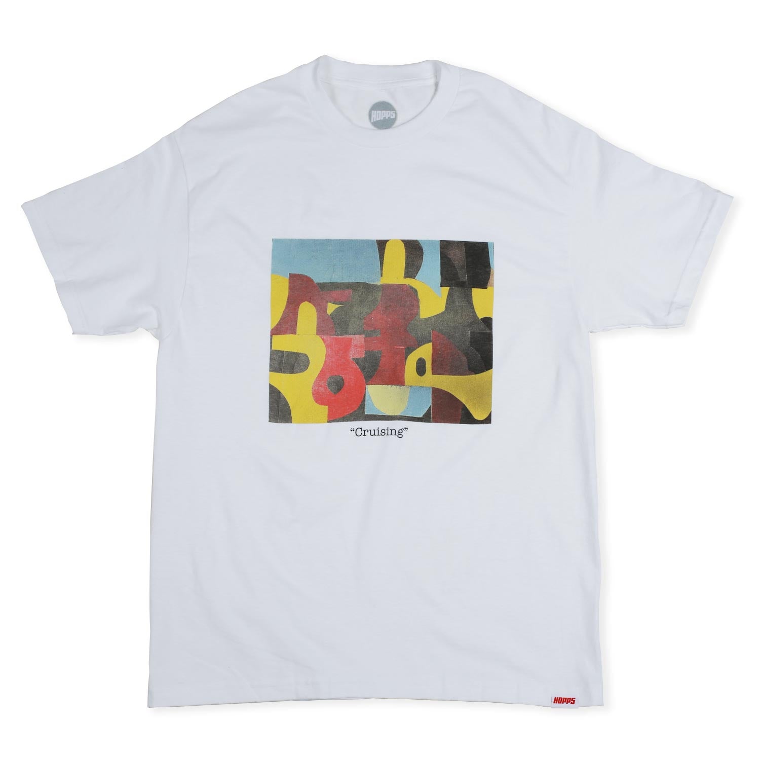 Hopps Skateboards Abstraction Cruising Tee White