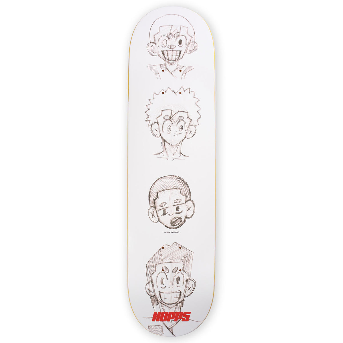 Hopps Skateboards Jahmal Williams Animation Skateboard Deck