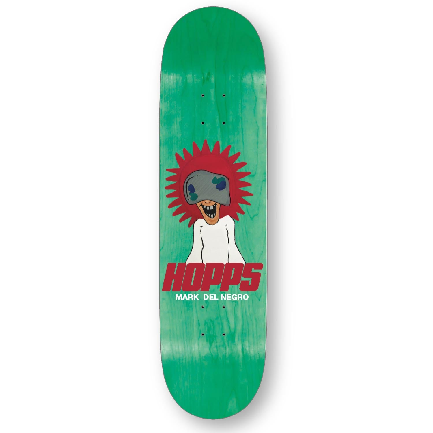 Hopps Skateboards Del Negro Starburst Kid Skateboard-Deck