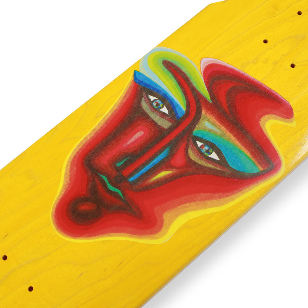 Hopps Skateboards Jennifer Traub Artist Series Del Negro Skateboard Deck FRONT DETAIL