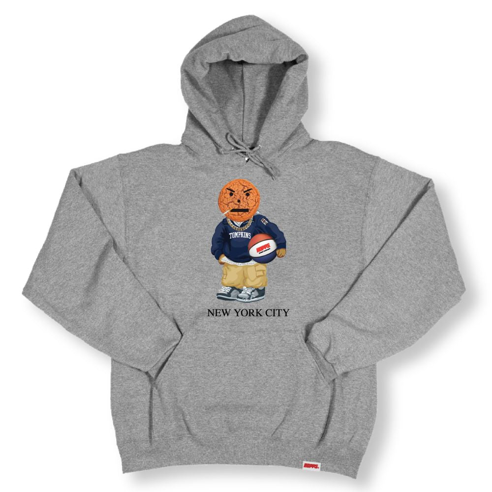 Hopps Skateboards x Quartersnacks Snackman Pullover Hoodie Heather Grey
