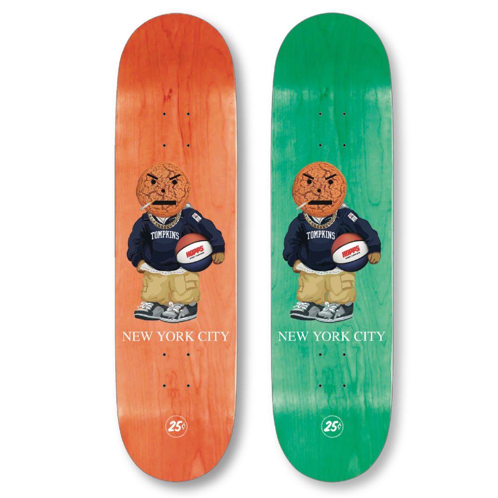 Hopps Slateboards x Quartersnacks Snackman Skateboard Deck PREBOOK