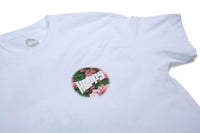 Hopps Skateboards Sun Roses Tee White FRONT DETAIL
