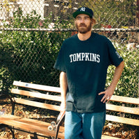 Hopps Slateboards x Quartersnacks Tompkins Tee Navy