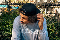 Hopps Skateboards x Quartersnacks Patch Snapback Hat Black