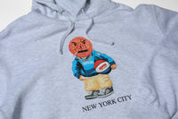 Hopps Skateboards x Quartersnacks Snackman Pullover Hoodie Heather Grey