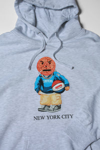 Hopps Skateboards x Quartersnacks Snackman Pullover Hoodie Heather Grey