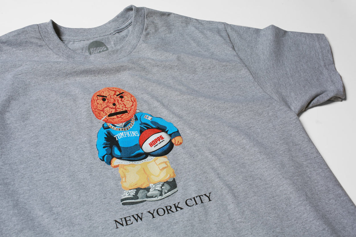 Hopps Skateboards x Quartersnacks TF Snackman Tee Heather